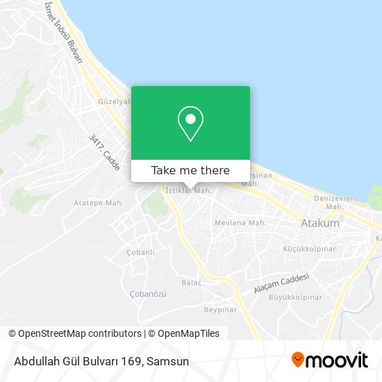Abdullah Gül Bulvarı 169 map