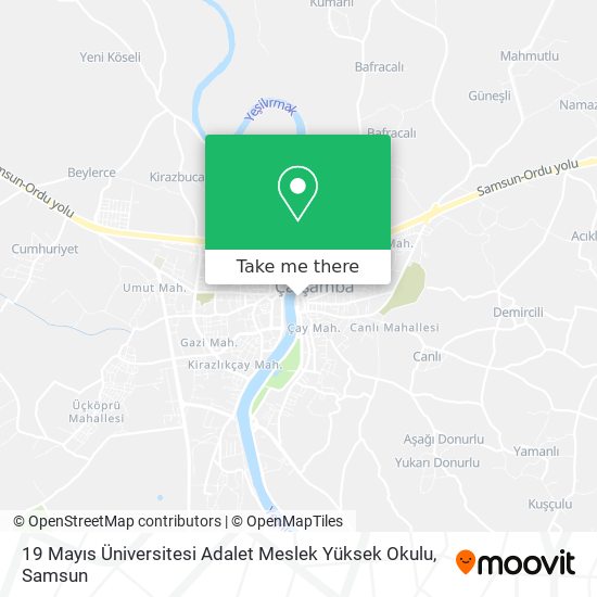 19 Mayıs Üniversitesi Adalet Meslek Yüksek Okulu map