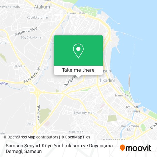 Samsun Şenyurt Köyü Yardımlaşma ve Dayanışma Derneği map