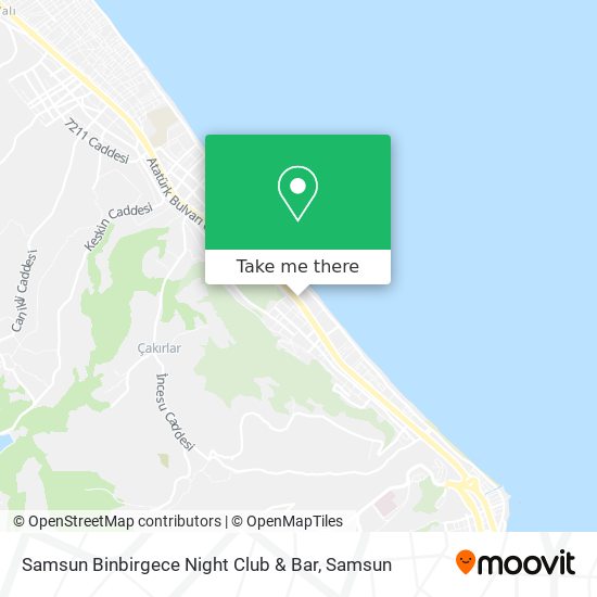 Samsun Binbirgece Night Club & Bar map
