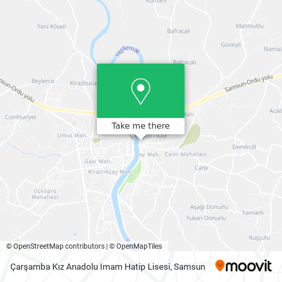 Çarşamba Kız Anadolu Imam Hatip Lisesi map