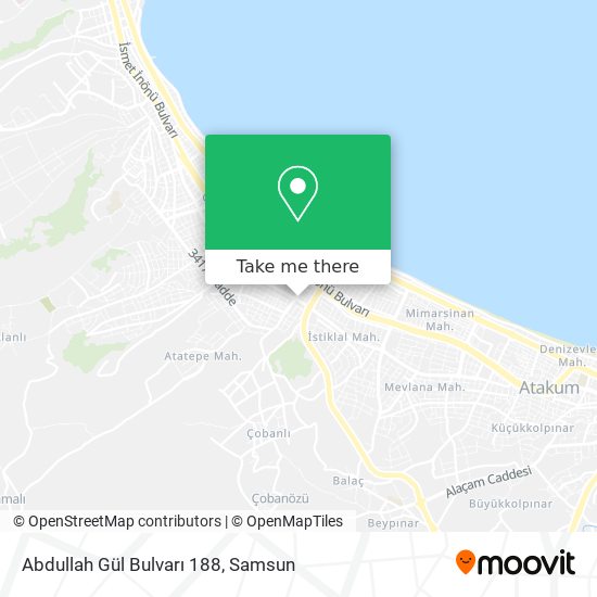 Abdullah Gül Bulvarı 188 map