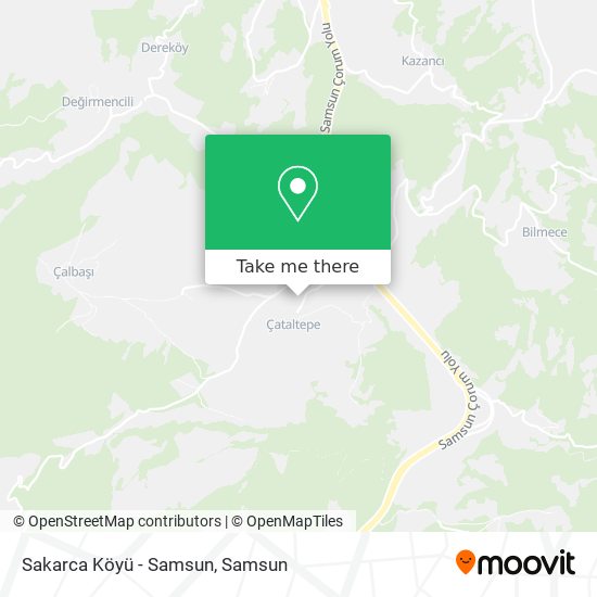 Sakarca Köyü - Samsun map