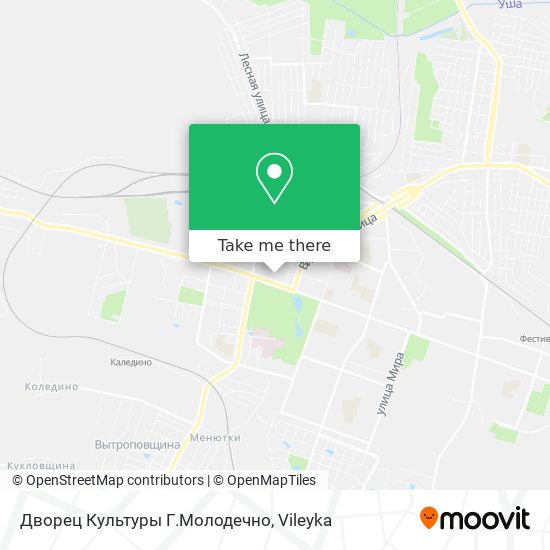 Дворец Культуры Г.Молодечно map