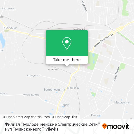 Филиал ""Молодечненские Электрические Сети"" Руп ""Минскэнерго"" map