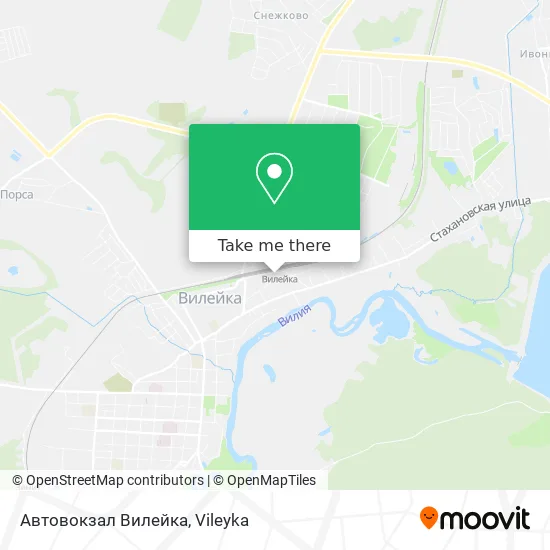 Автовокзал Вилейка map