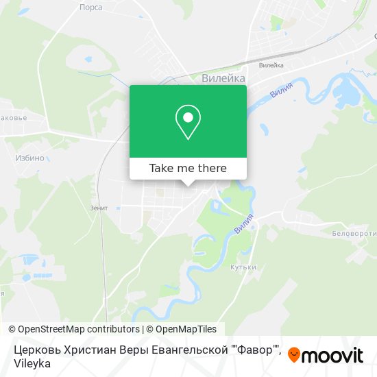 Церковь Христиан Веры Евангельской ""Фавор"" map