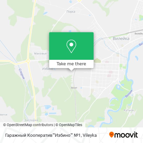 Гаражный Кооператив""Избино"" №1 map