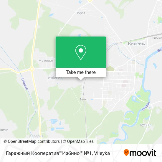 Гаражный Кооператив""Избино"" №1 map