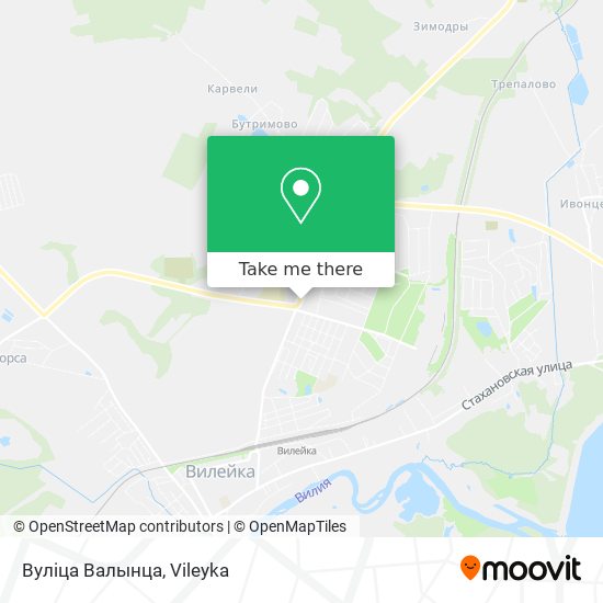 Вуліца Валынца map