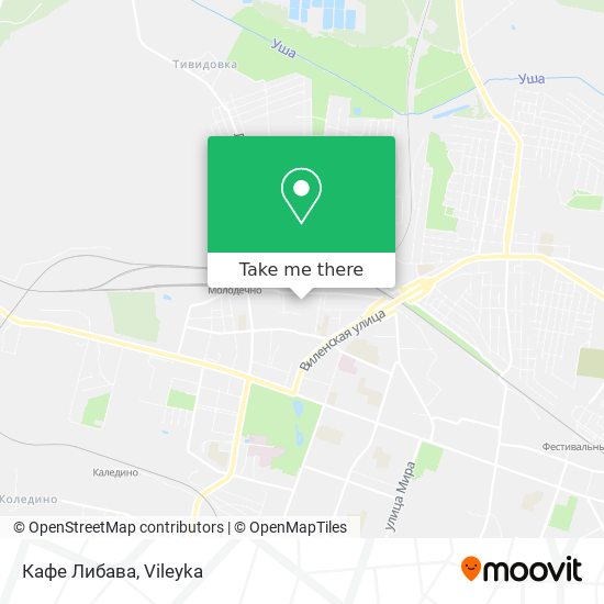 Кафе Либава map