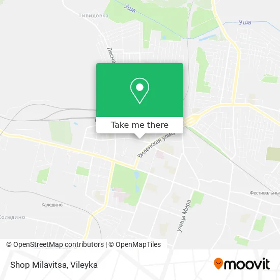 Shop Milavitsa map