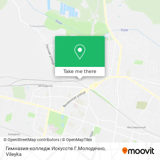 Гимназия-колледж Искусств Г.Молодечно map