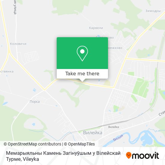 Мемарыяльны Камень Загінуўшым у Вілейскай Турме map