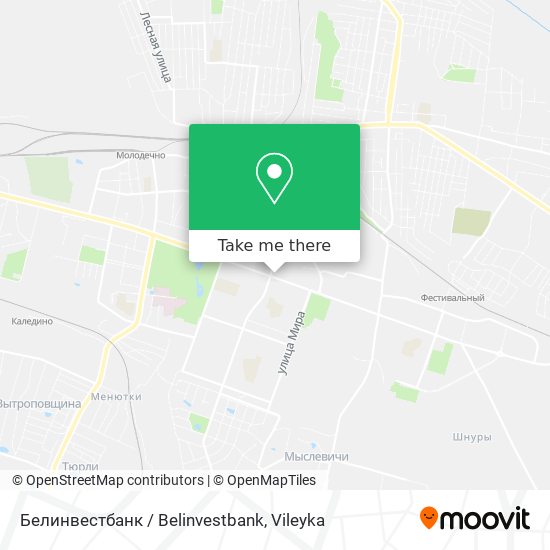 Белинвестбанк / Belinvestbank map