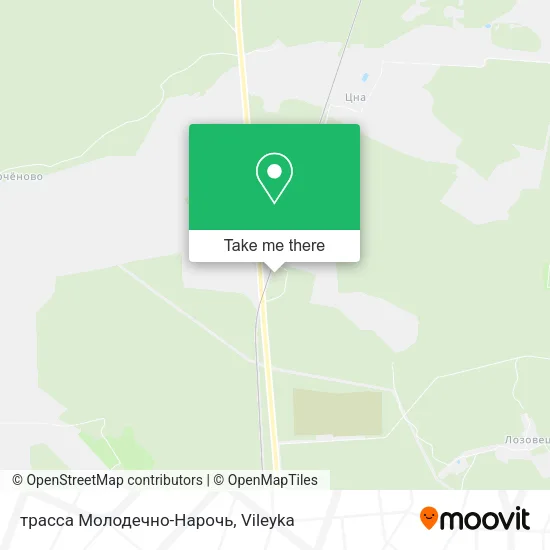 трасса Молодечно-Нарочь map