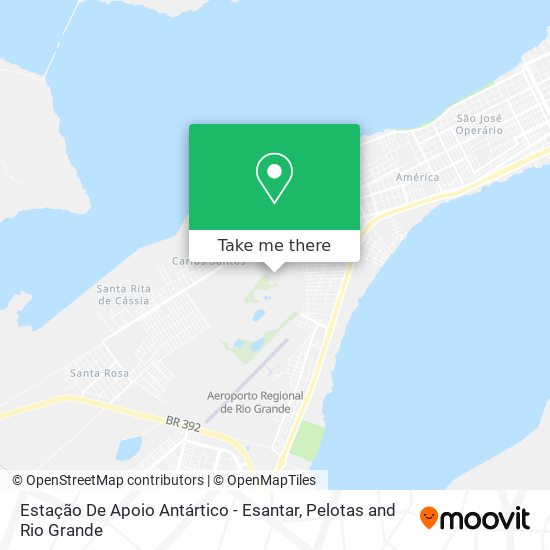 Estação De Apoio Antártico - Esantar map