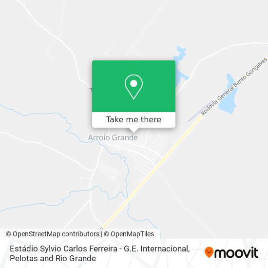 Estádio Sylvio Carlos Ferreira - G.E. Internacional map