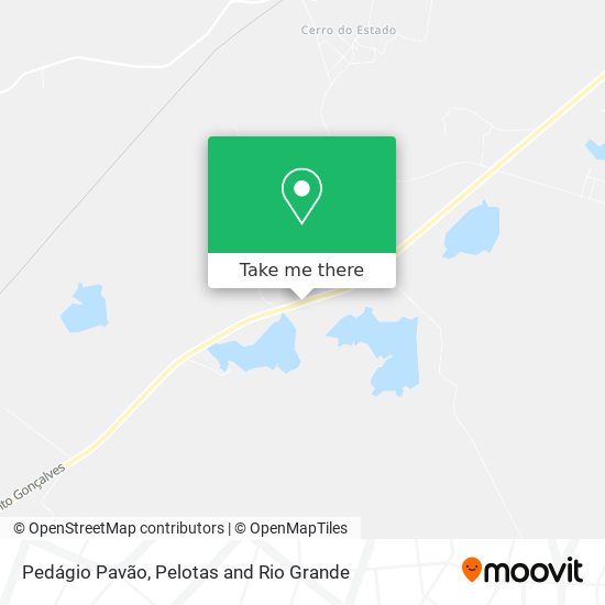 Pedágio Pavão map