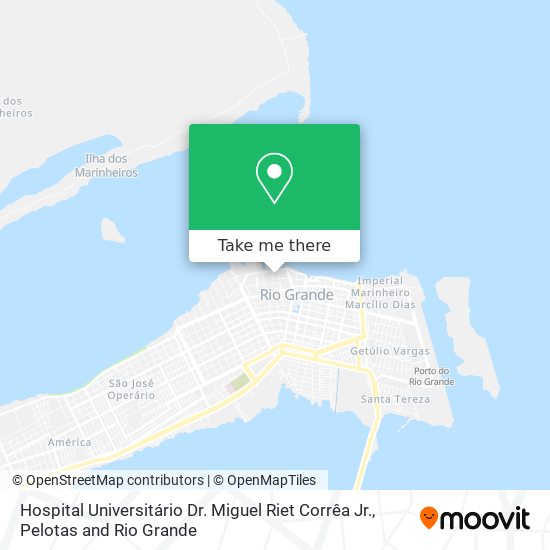 Mapa Hospital Universitário Dr. Miguel Riet Corrêa Jr.
