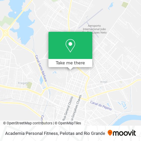 Mapa Academia Personal Fitness