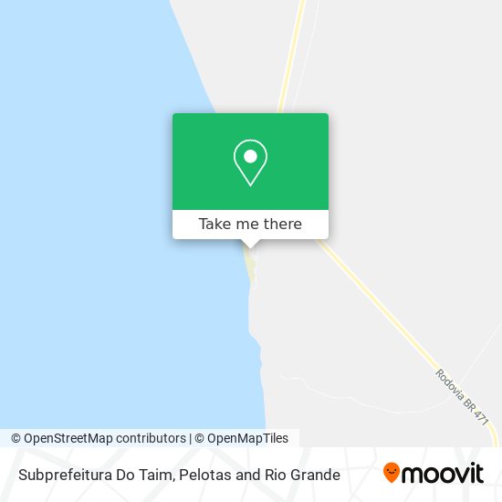 Subprefeitura Do Taim map