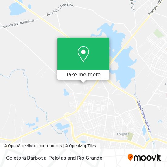 Coletora Barbosa map