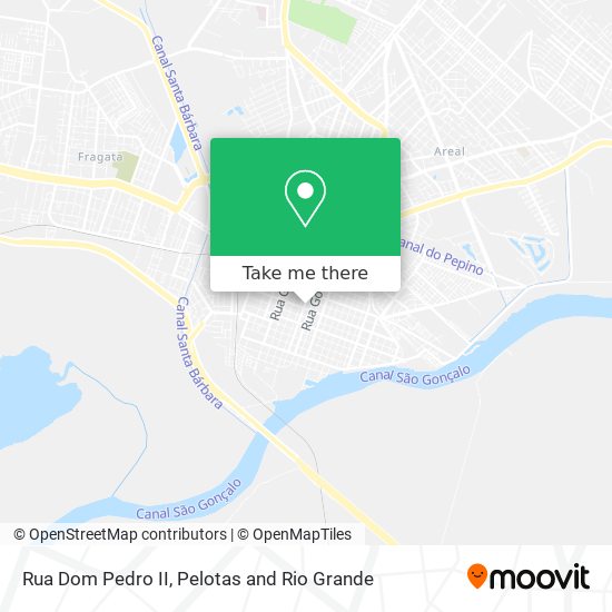 Mapa Rua Dom Pedro II