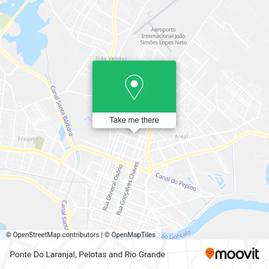 Mapa Ponte Do Laranjal