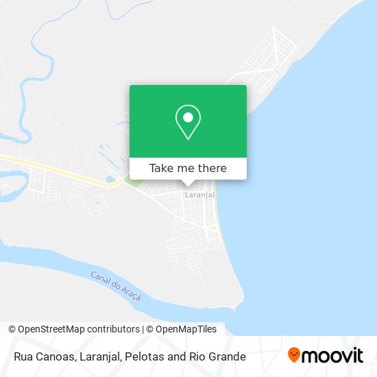 Mapa Rua Canoas, Laranjal