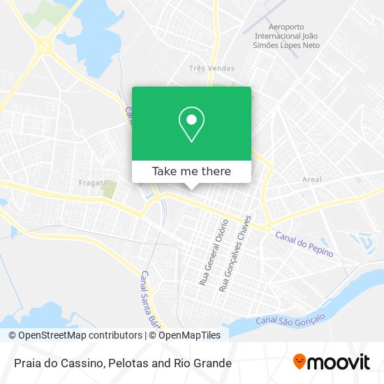 Praia do Cassino map