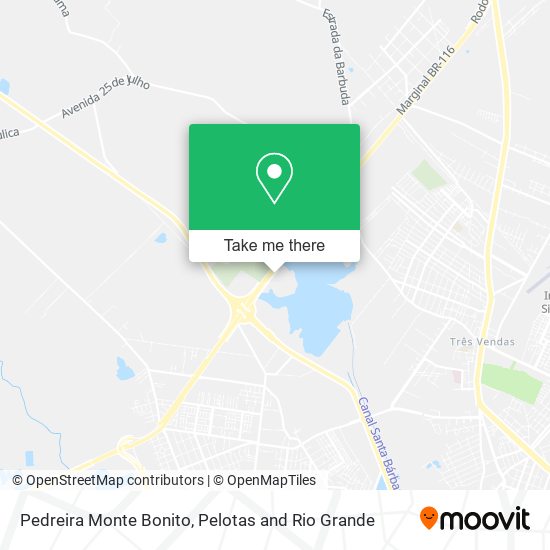 Pedreira Monte Bonito map