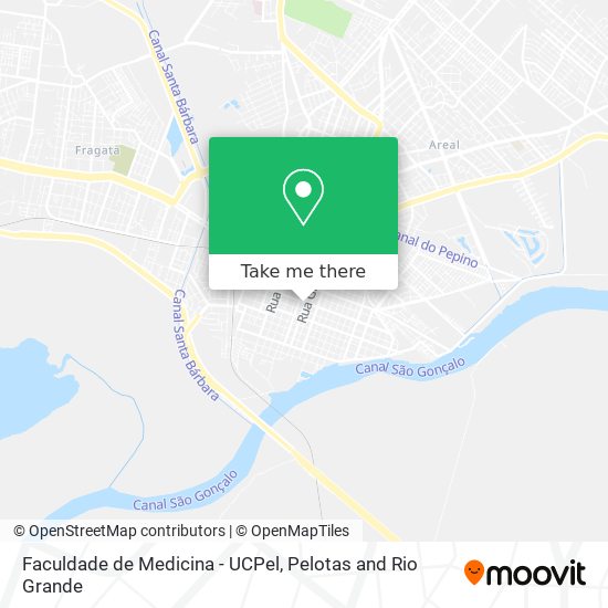 Mapa Faculdade de Medicina - UCPel