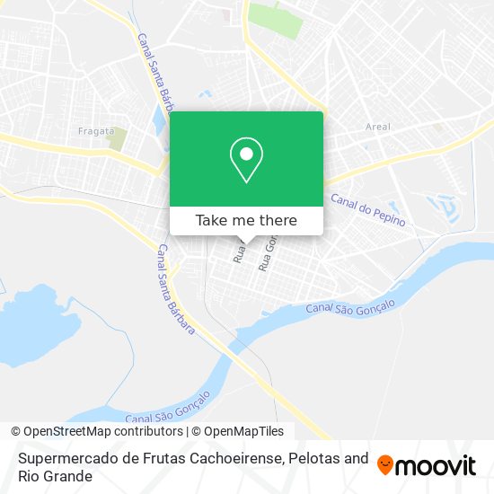 Supermercado de Frutas Cachoeirense map