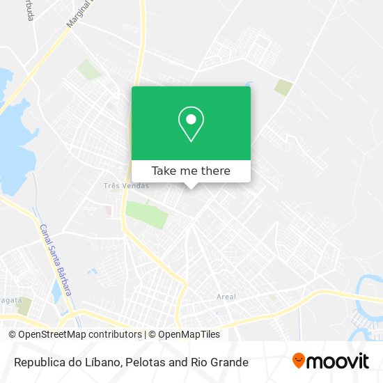 Republica do Líbano map