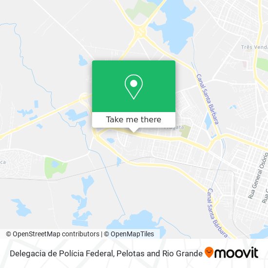 Mapa Delegacia de Polícia Federal