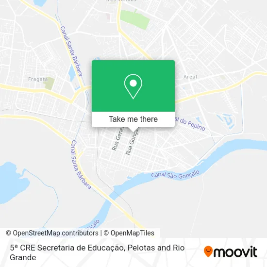 5ª CRE Secretaria de Educação map