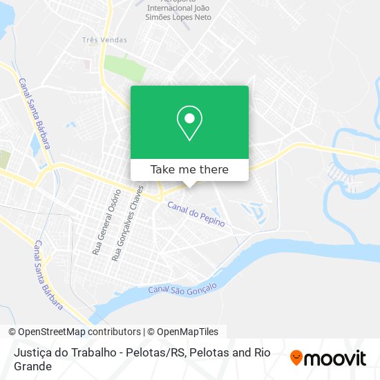 Justiça do Trabalho - Pelotas / RS map