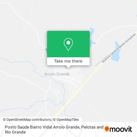 Posto Saúde Bairro Vidal Arroio Grande map