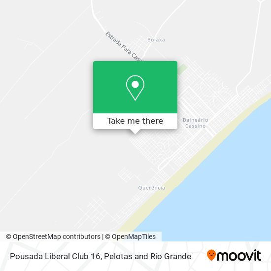 Pousada Liberal Club 16 map