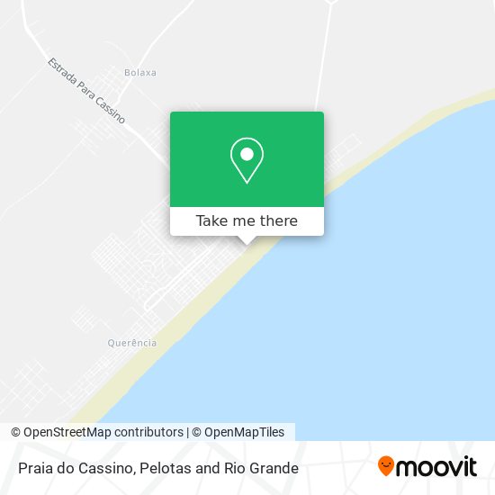 Praia do Cassino map