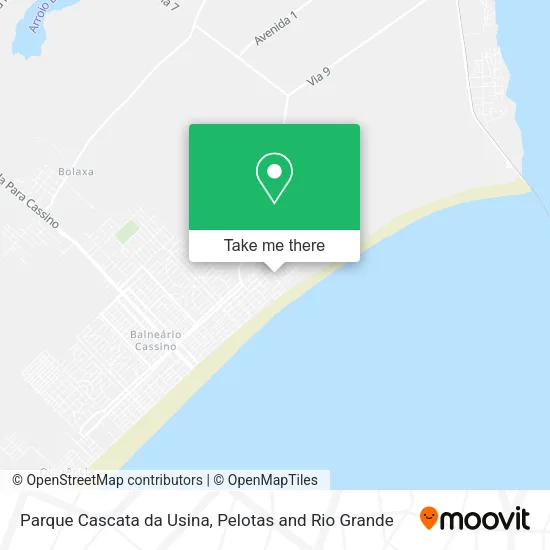 Parque Cascata da Usina map