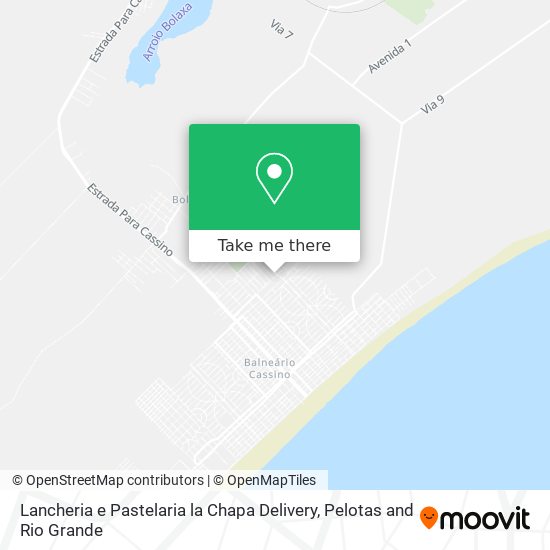 Lancheria e Pastelaria la Chapa Delivery map