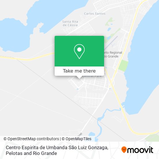 Mapa Centro Espirita de Umbanda São Luiz Gonzaga