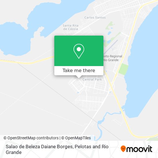 Mapa Salao de Beleza Daiane Borges