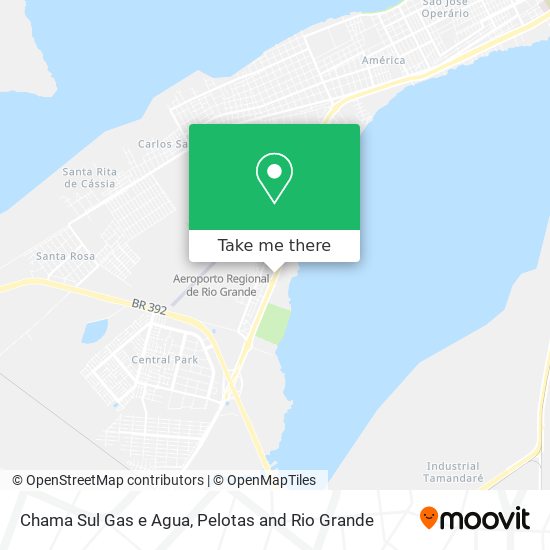 Chama Sul Gas e Agua map