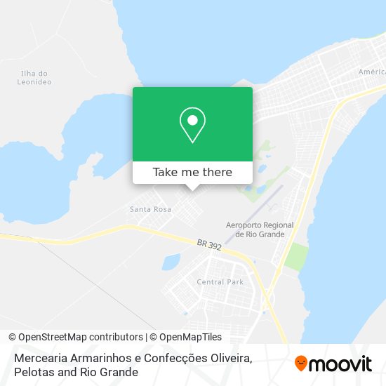 Mercearia Armarinhos e Confecções Oliveira map