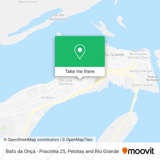 Bafo da Onça - Pracinha 25 map
