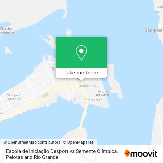 Mapa Escola de Iniciação Desportiva Semente Olímpica