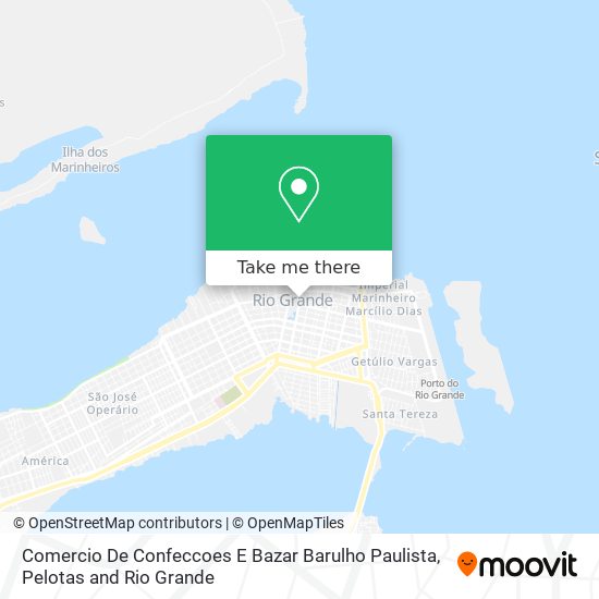 Mapa Comercio De Confeccoes E Bazar Barulho Paulista